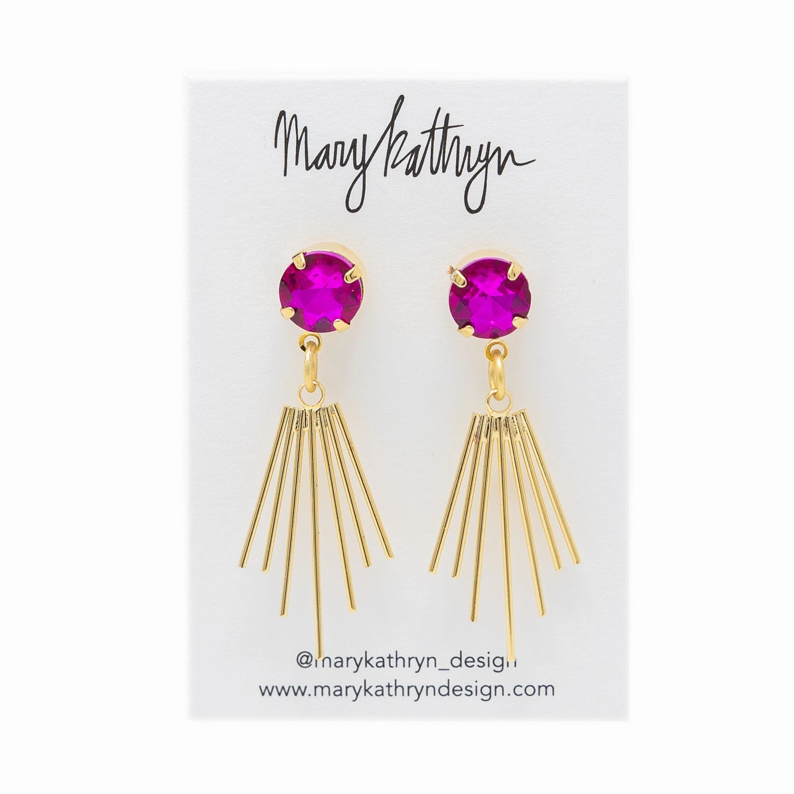 Hot Pink Cleopatra Earrings Gifting Light Handcrafted Jewelry