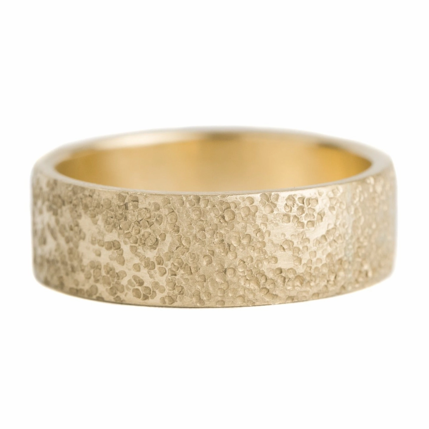 18ky Gold Medium Weight Straight Wall Band Sleek Accent