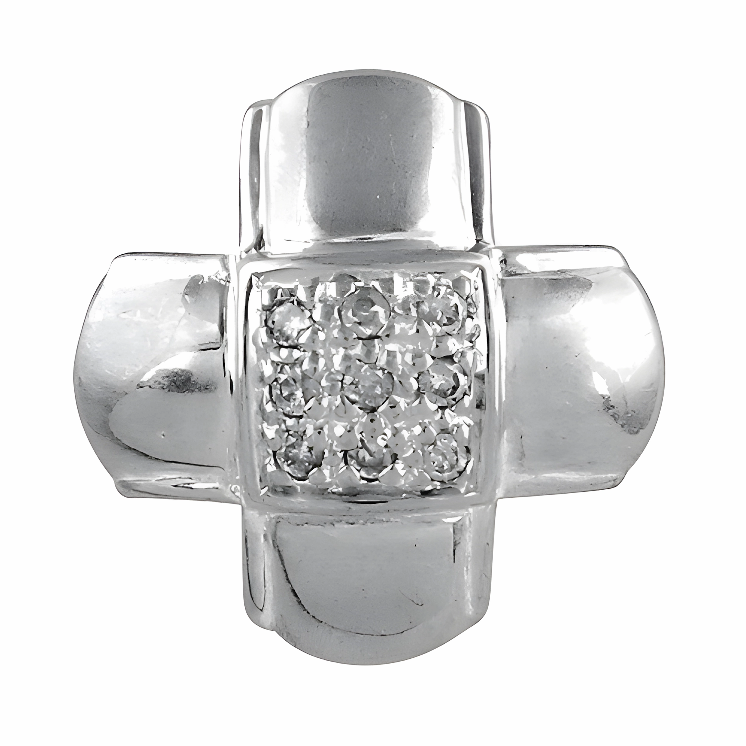 Inspired Cubic Zirconia Gemstone Silver Pendant - Elegant Jewelry Classic Adornment Marvelous Piece