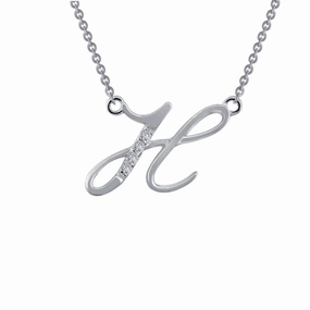 Offering Jewelry Urban Flair Letter H Pendant Necklace