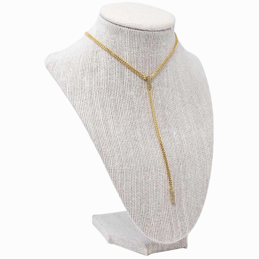 Juju Pave Lariat *gold   silver* Classic Feature Everyday Look