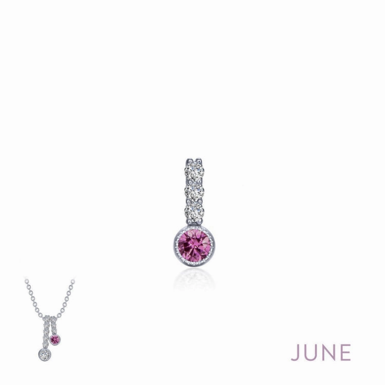 June Birthstone Love Pendant Magnificent Adornment Chic Look