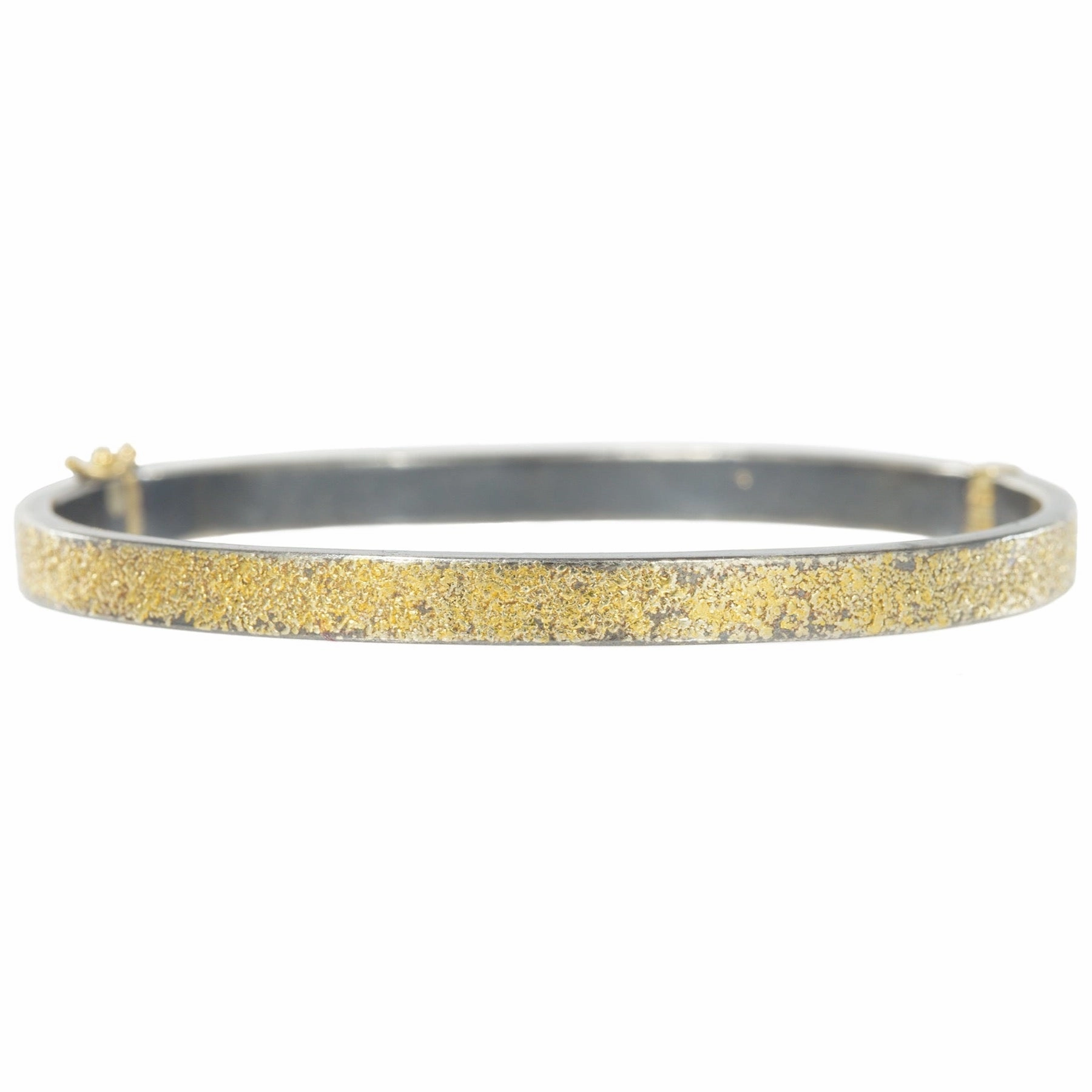 KMJ Essential Hinged Bangle - 22ky, 18ky   Oxidized Silver Custom Order Dynamic Shape
