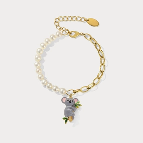 Valentine Token Koala Pearl Bracelet