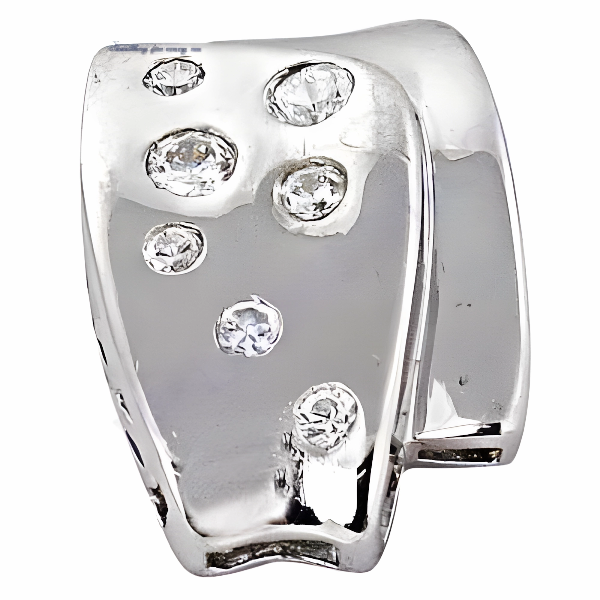 Latest Cubic Zirconia Gemstone Silver Pendant - Round & Glitzy CZ Pendant Bohemian style