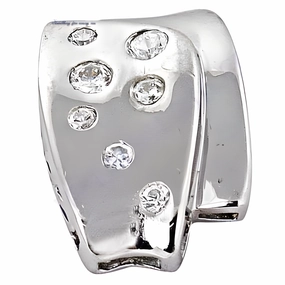 Latest Cubic Zirconia Gemstone Silver Pendant - Round & Glitzy CZ Pendant Bohemian style