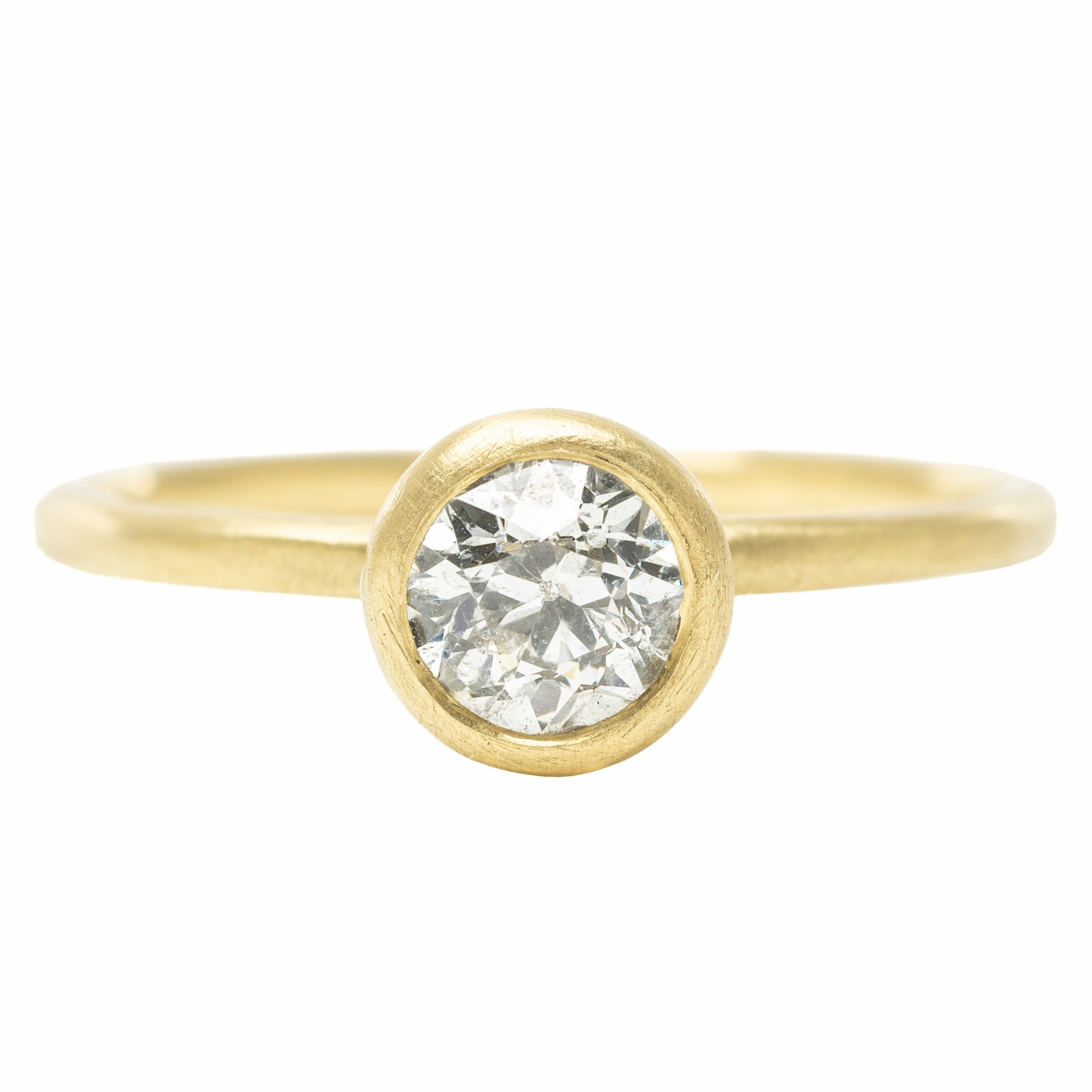Legacy Diamond Ring - 18ky Gold   Old Euro Diamond Elegant Craft elegant design