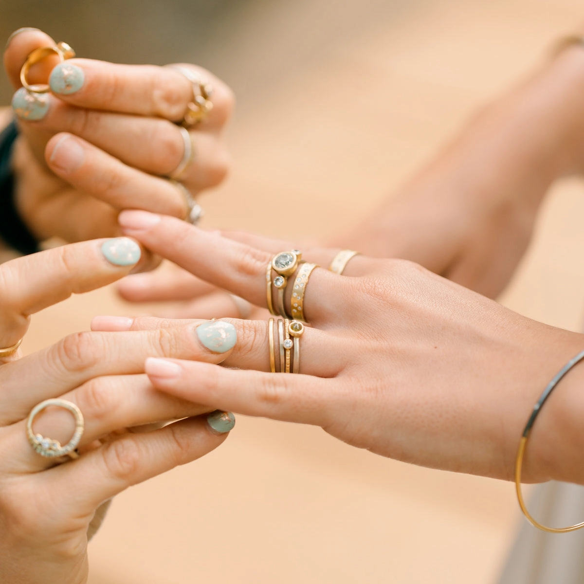 Legacy Diamond Ring - Salt   Pepper Brilliant Cut Diamond set in an 18ky Gold Extra Heavy Bezel with VS Side Diamonds on a 14kpw Gold Band Chic pieces Flawless Finish