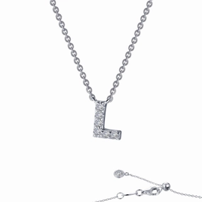 Effortless Look Letter L Pendant Necklace