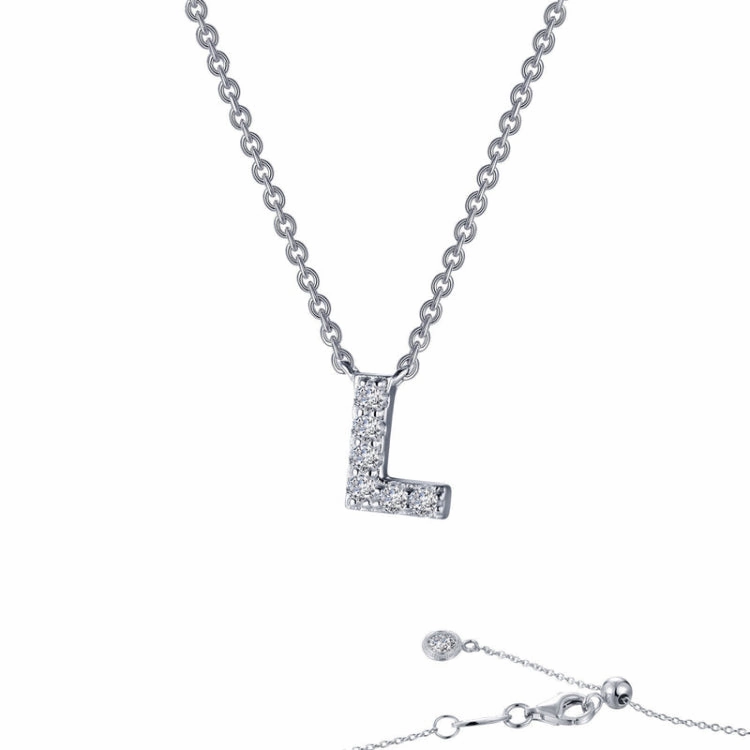 Effortless Look Letter L Pendant Necklace