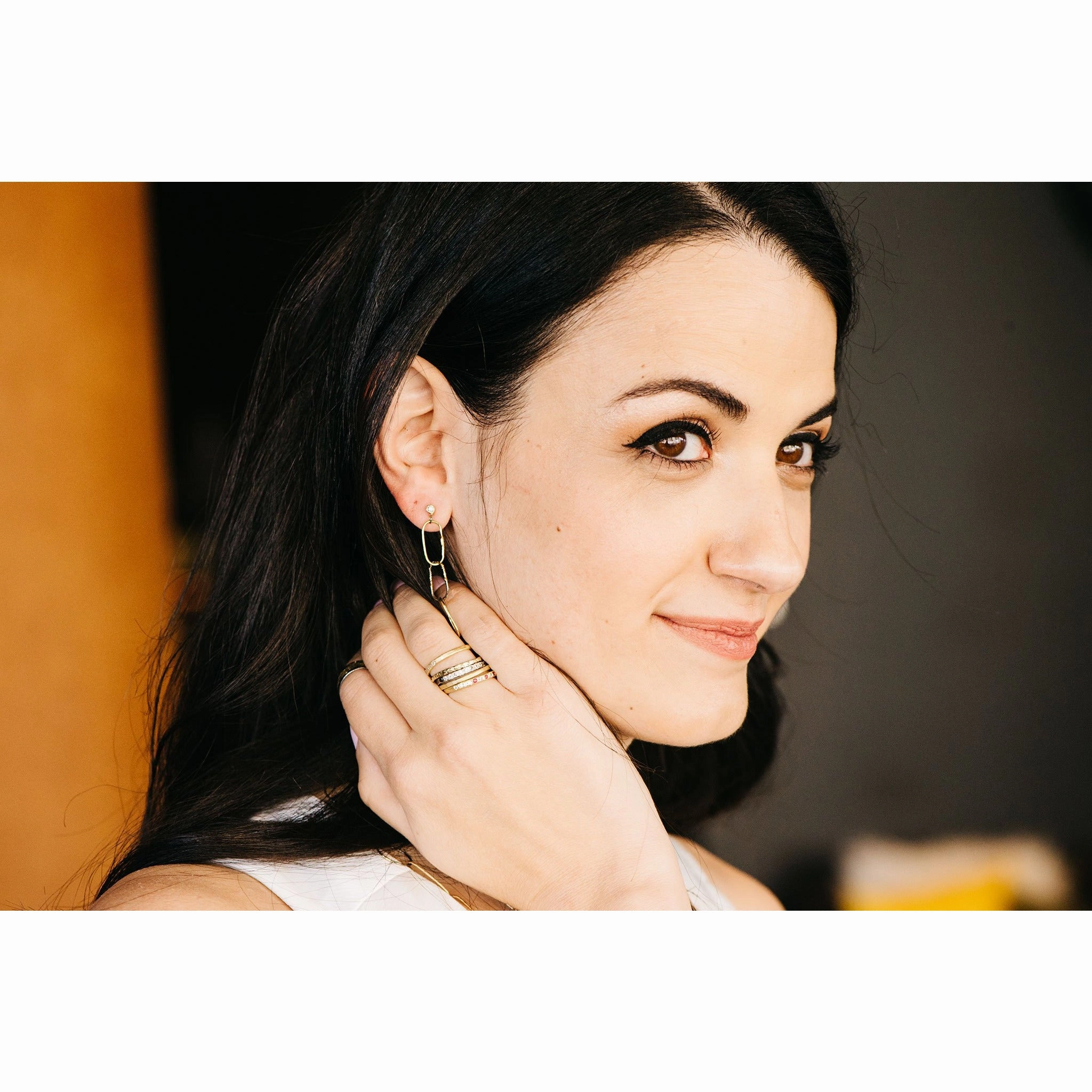 Radiance Fused Stackers - 18k Gold   Oxidized Argentium Silver Glam Vibe Quick Fit