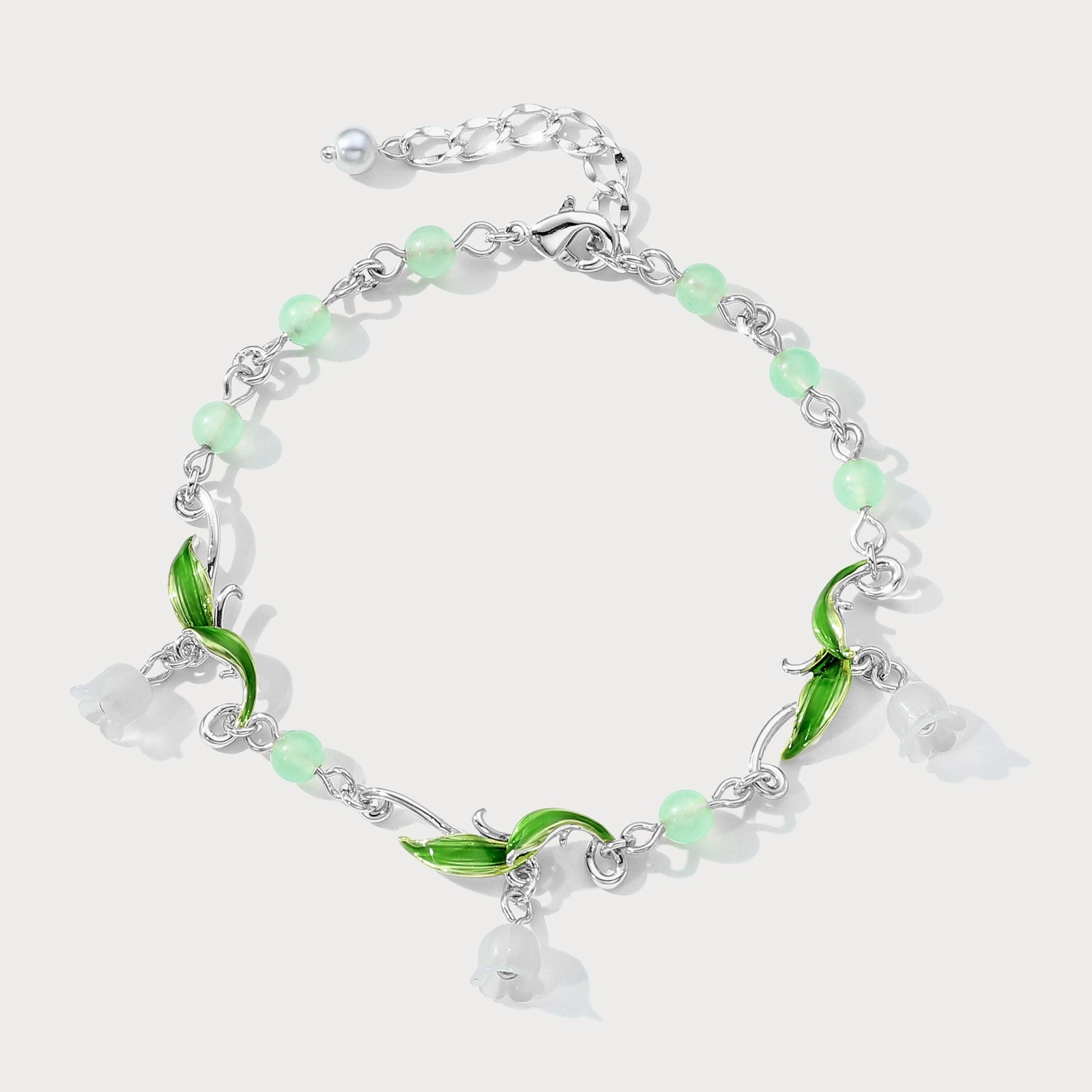 Gift Ready Lily of the Valley Bead Bracelet