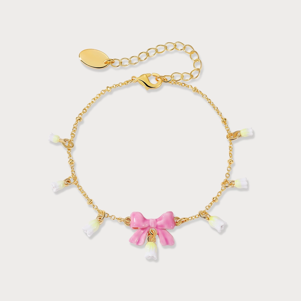 Lily Of The Valley Bowknot Bracelet Graduation Day