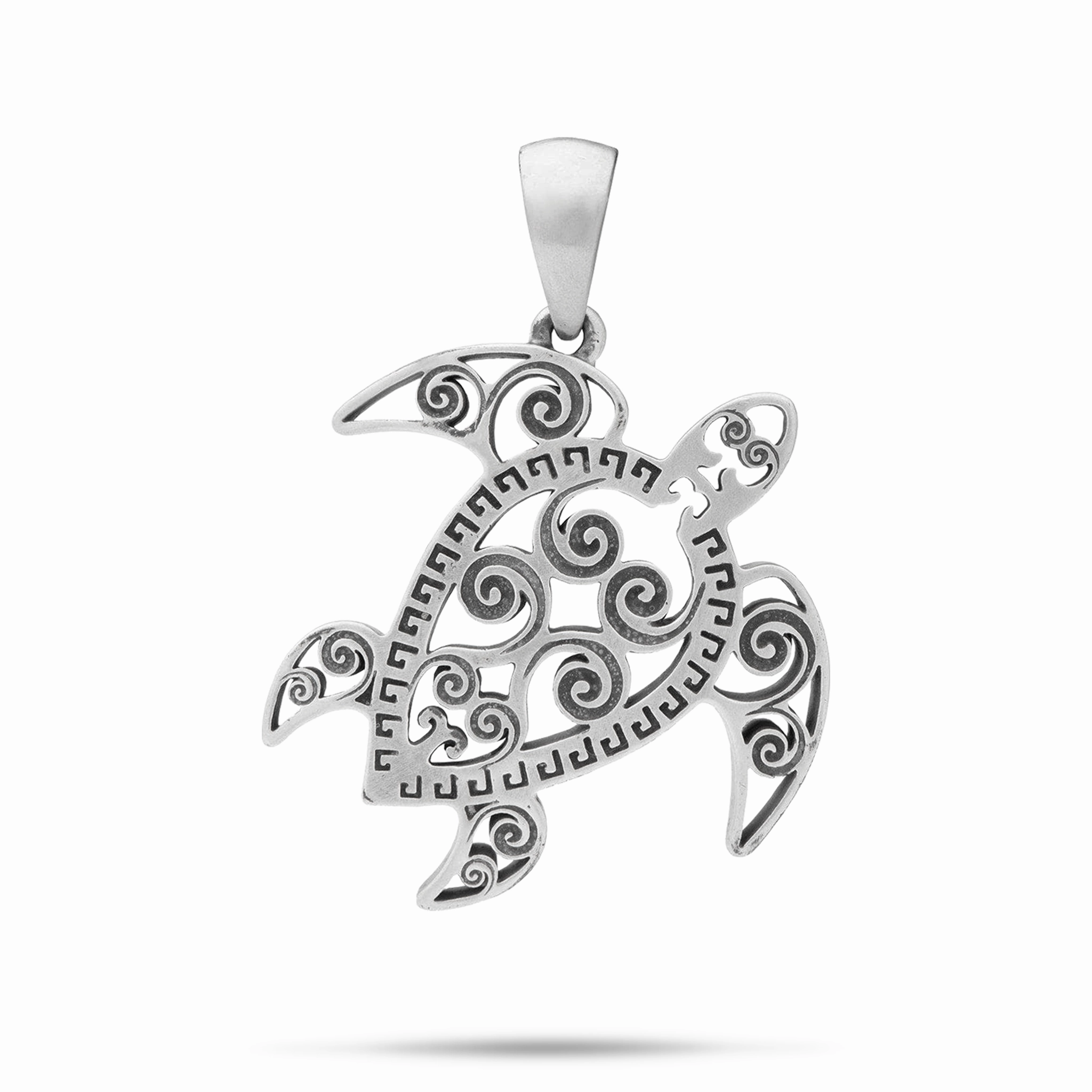 Honu Pendant in Sterling Silver - 30mm Affordable Gift Wedding Piece