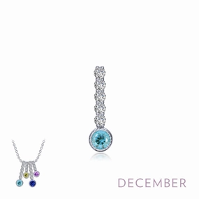 December Birthstone Love Pendant gentle touch Sustainable Jewelry