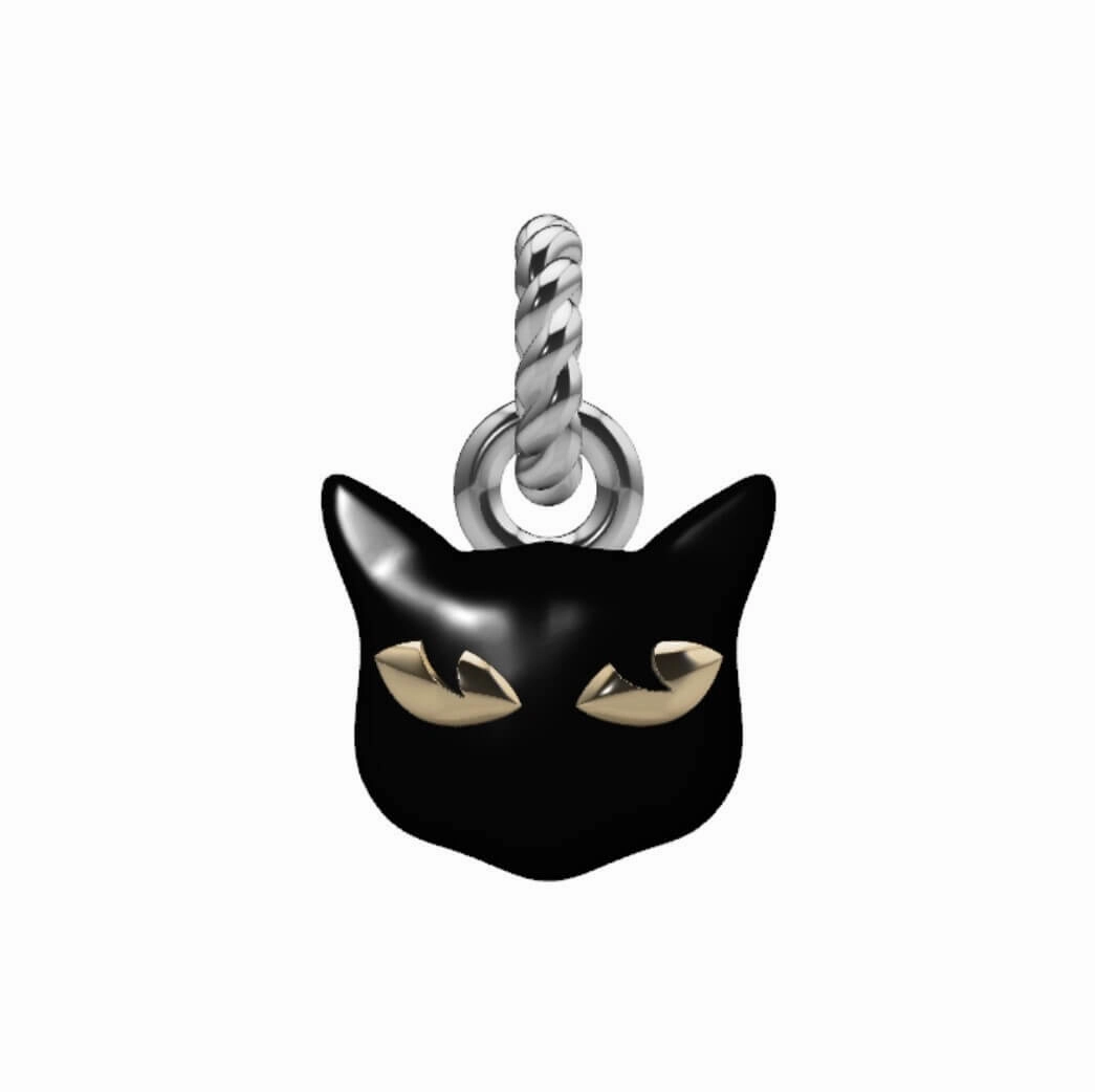 Lovely Gift Lucky Black Cat Charm