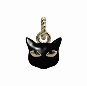 Lucky Black Cat Charm Furnishing Item Stunning Style