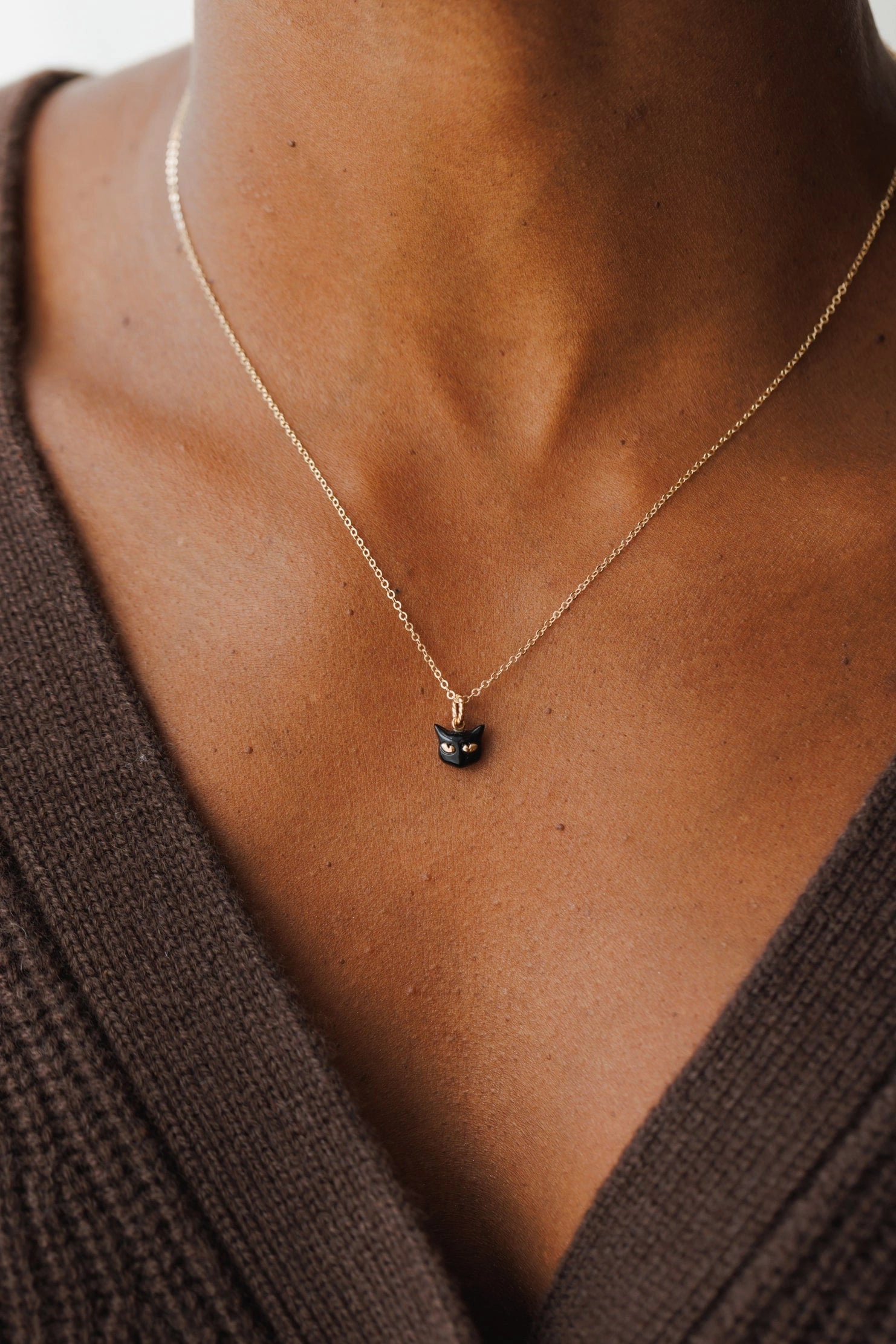 Lucky Black Cat Charm Happy Accent Classic Boy