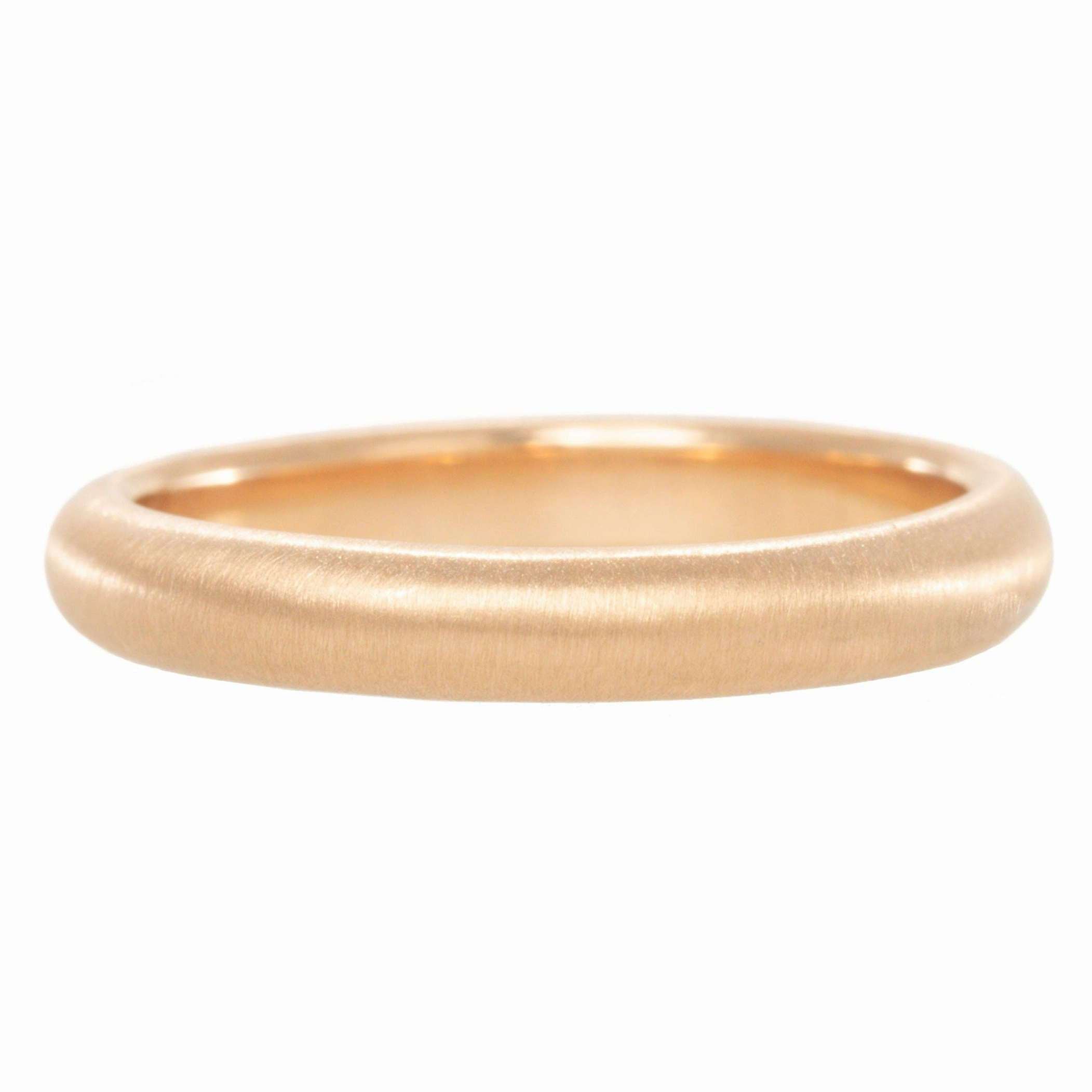 Half-Round Bands - 18k/20k Gold Contemporary Feel Wedding Gift