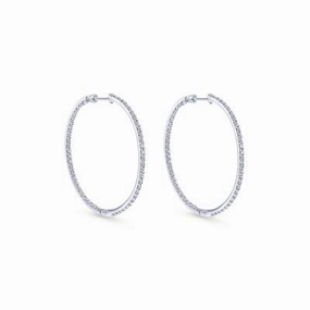 DIAMOND HOOP EARRINGS Artistic Piece Stunning Item