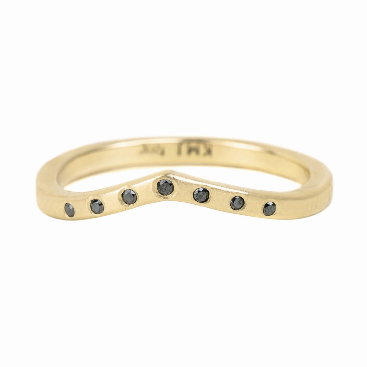 Tiara Shadow Band - 18ky Gold, 14kpw Gold   VS Diamonds, Black Diamonds Cool Detail