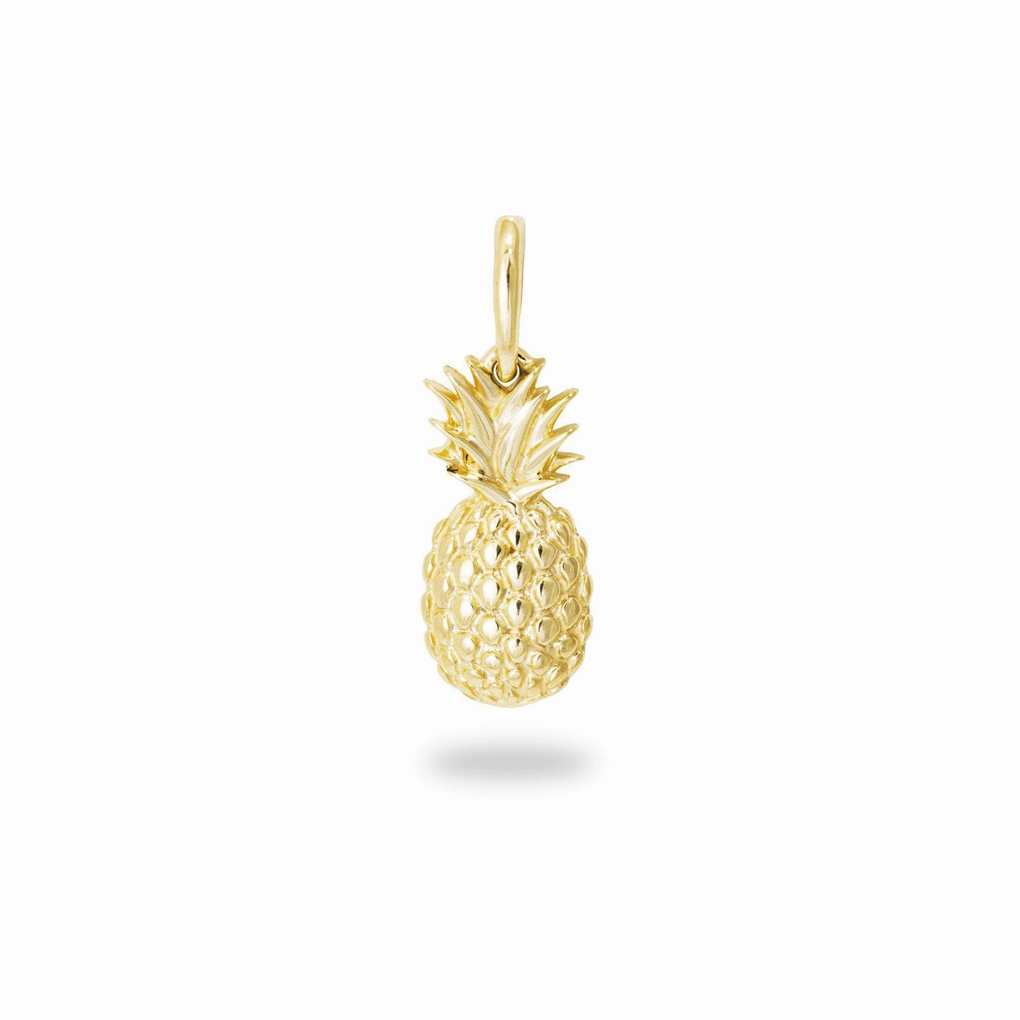 Fashionable Item Evening Mood Pineapple Pendant in Gold - 15mm
