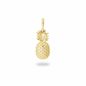 Fashionable Item Evening Mood Pineapple Pendant in Gold - 15mm