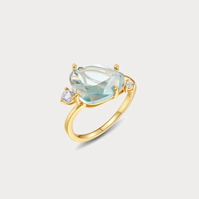 Chic Ensemble Aquamarine Ring