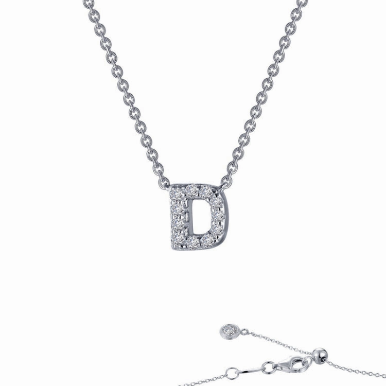 Letter D Pendant Necklace Responsible Accessory Metallic Sheen Accessory