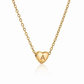 Chic Design Heart Letter Necklace