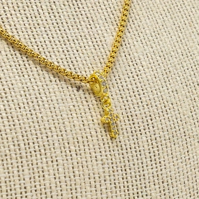 Contemporary Design Fashion Focus Lydia Rhinestone Cross Necklace