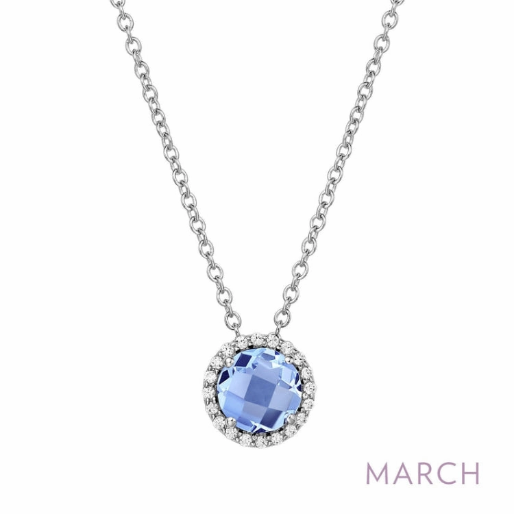 Modern Adornment Artisan Adornment March Birthstone Necklace