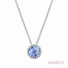 Modern Adornment Artisan Adornment March Birthstone Necklace