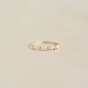 Simple Beauty Simple Sparkle Marquise and Round Diamond Ring - Aurelia