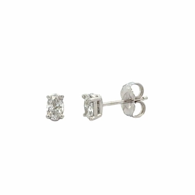 0.37cttw Round Diamonds in Basket Earrings Party Accent Dull Accent