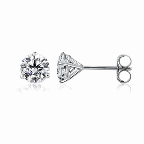 14K White Gold 2.11ctw Lab Grown Diamond Stud Earrings Summer Adornment