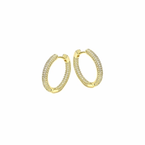 Dull Piece Luxurious Choice MEDIUM GOLD HOOPS