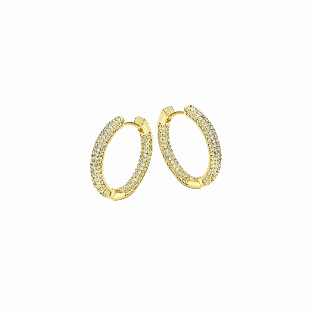 Dull Piece Luxurious Choice MEDIUM GOLD HOOPS