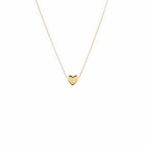 Mini Gold Heart Necklace Seasonal Accent