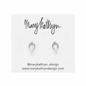 Precious Craft Mini Pearl Circle Studs