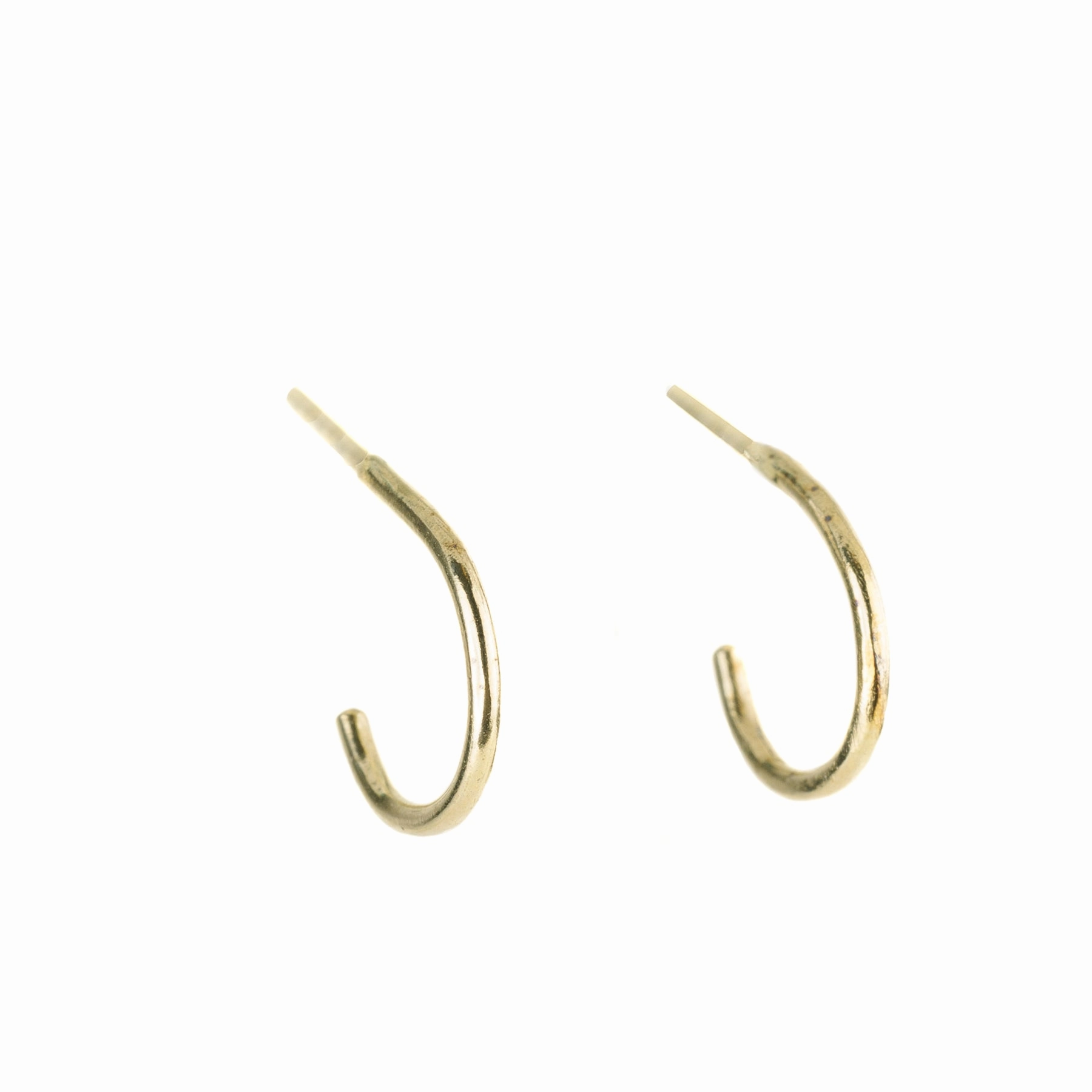 Miniest Hoop Earrings - 18k Gold, 22k Gold Dusted, Oxidized Silver Shine And Style