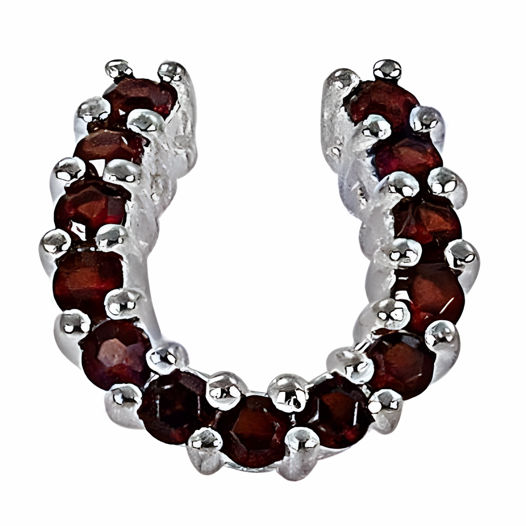 Stunning Hot Red Cubic Zirconia Gemstone Silver Pendant - Elegant Jewelry Locket Piece Best Friend