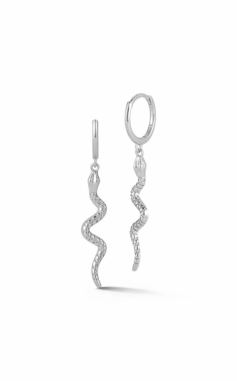 Stylish Line Snake Huggie Hoop Earring