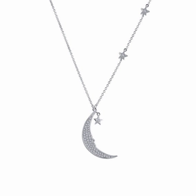 Moon & Star Necklace Modern Youth Superb Piece