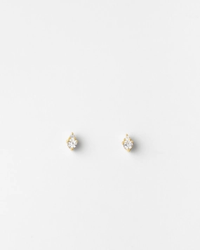 Stylish Essential Morningstar White Sapphire Studs