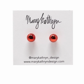 Red Rudolph Studs Chic Gift
