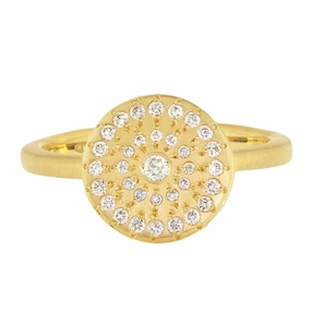 New Star Ring - 18ky Gold   Diamond Casual Gift