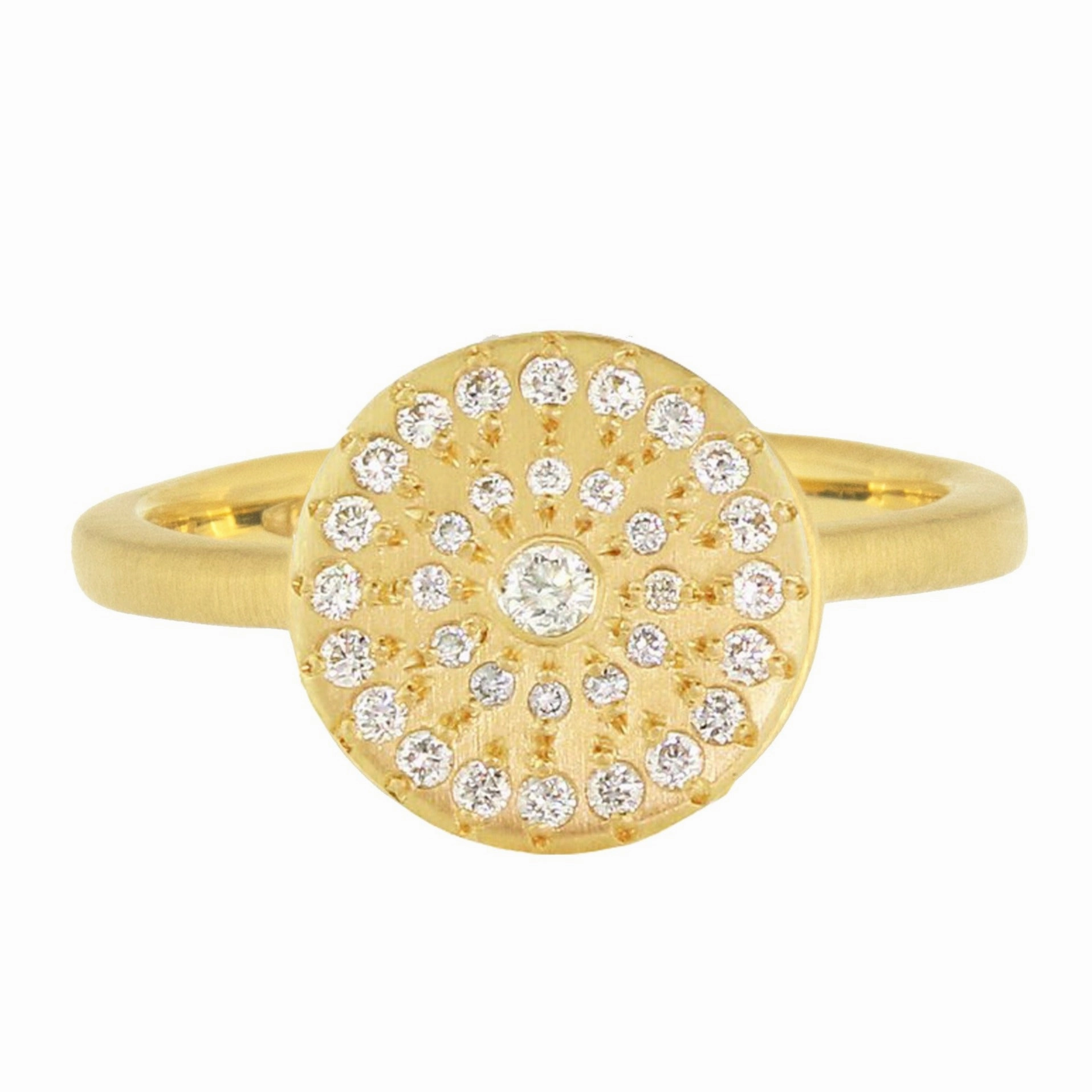 Date Style New Star Ring - 18ky Gold   Diamond