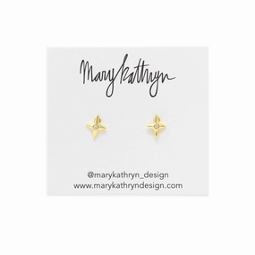 North Star Earrings Lustrous Highlight Graceful Motion