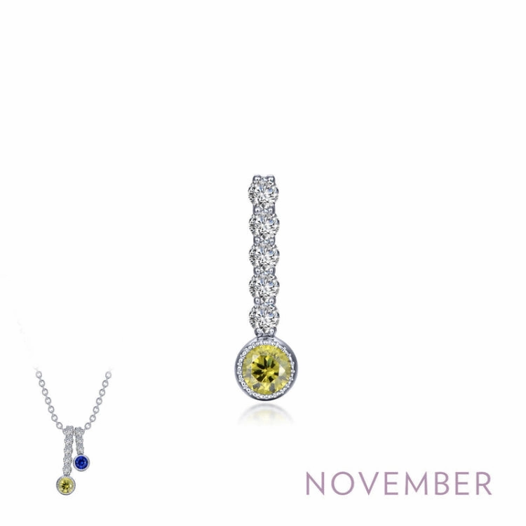 November Birthstone Love Pendant Elegant Party Modern Mood
